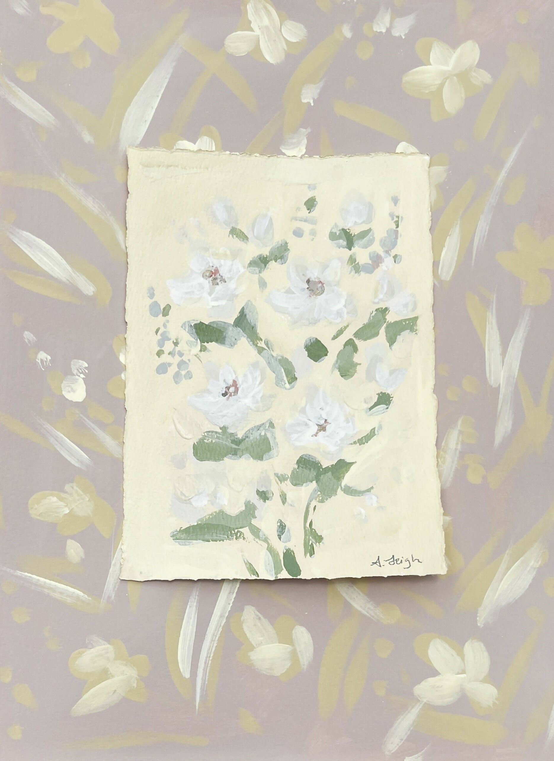 Little Marks of Spring in Butter Yellow III