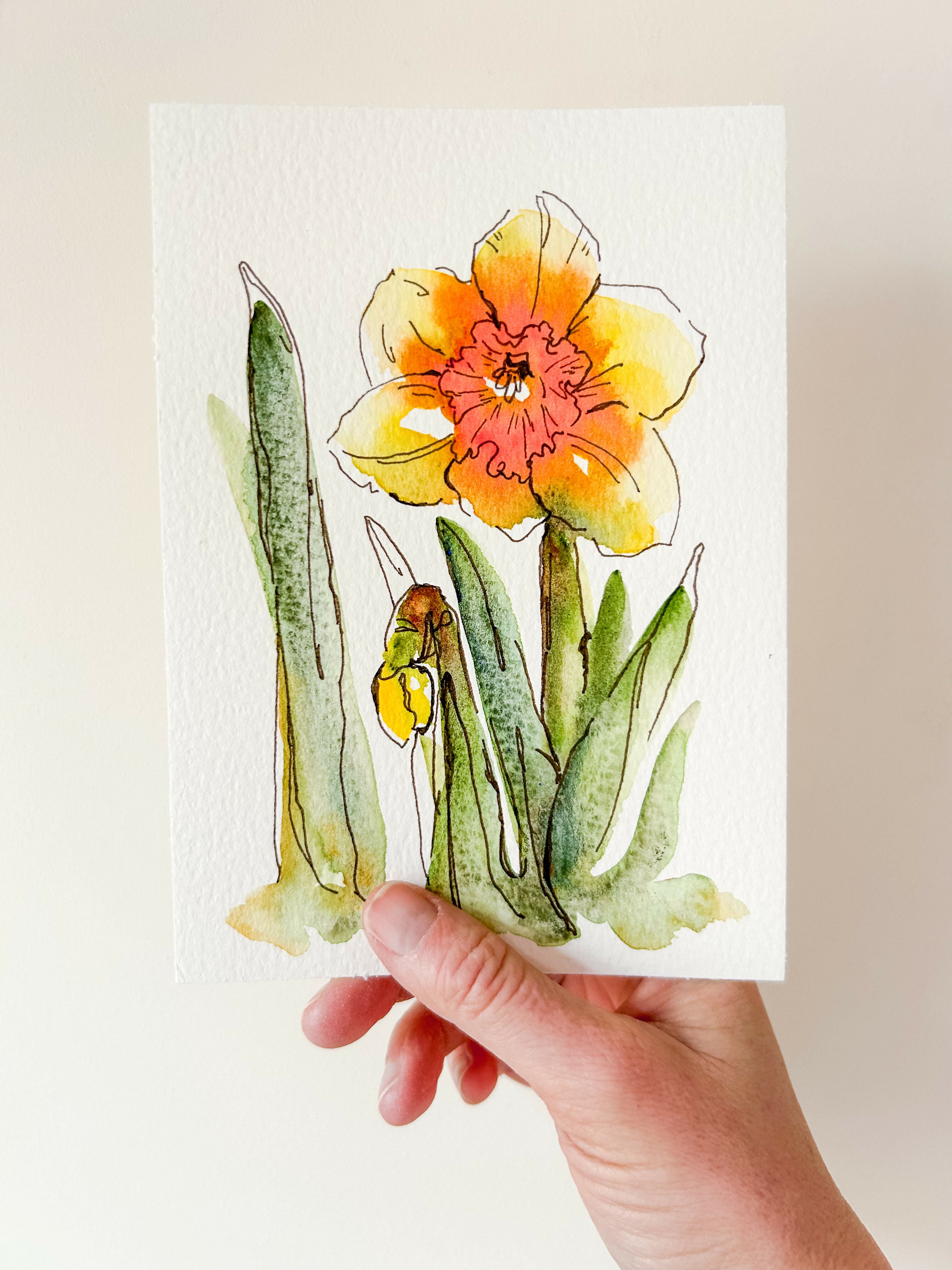Heather Kiser Yellow Narcissus No. 1 Held