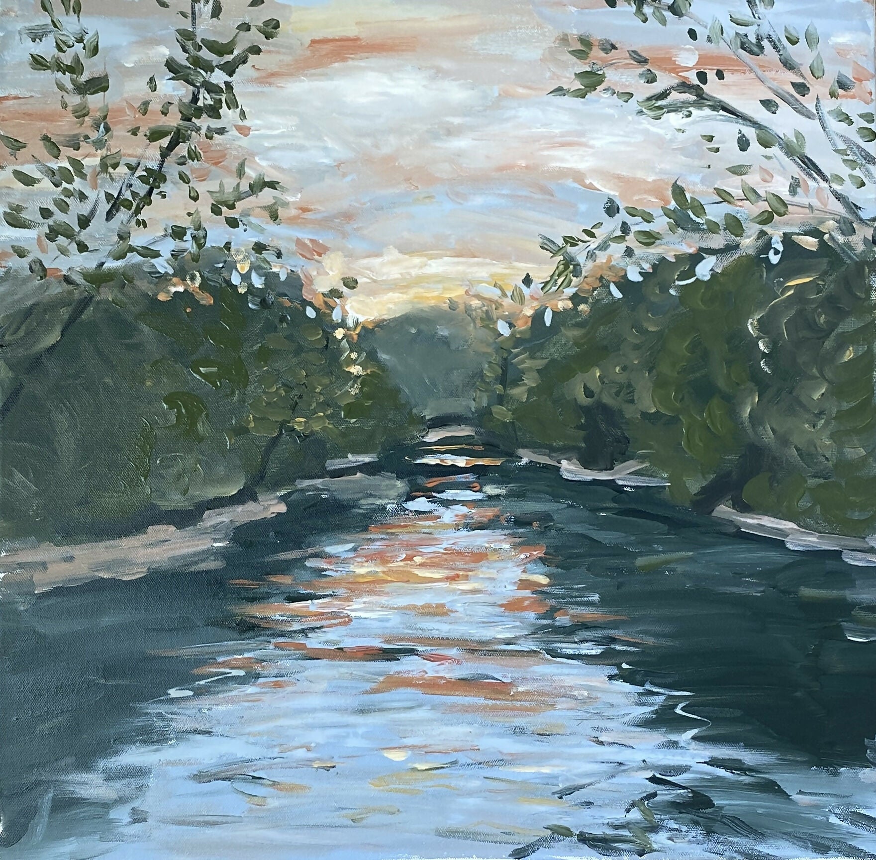 Riverside Sunset I