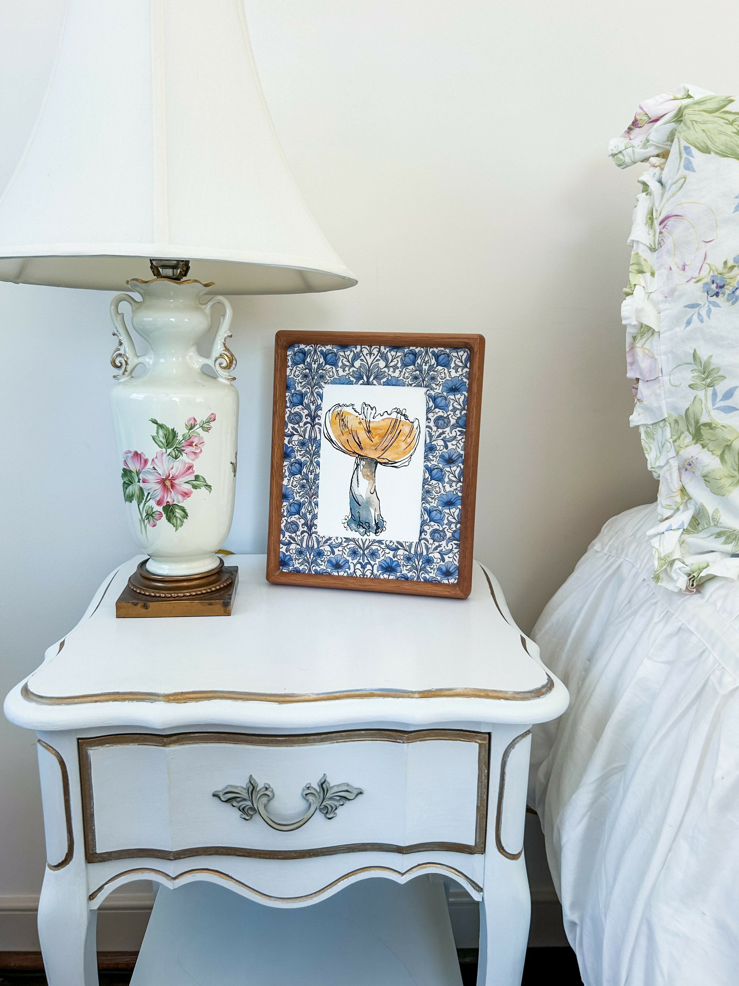 Mushroom Study in Yellow Ocher