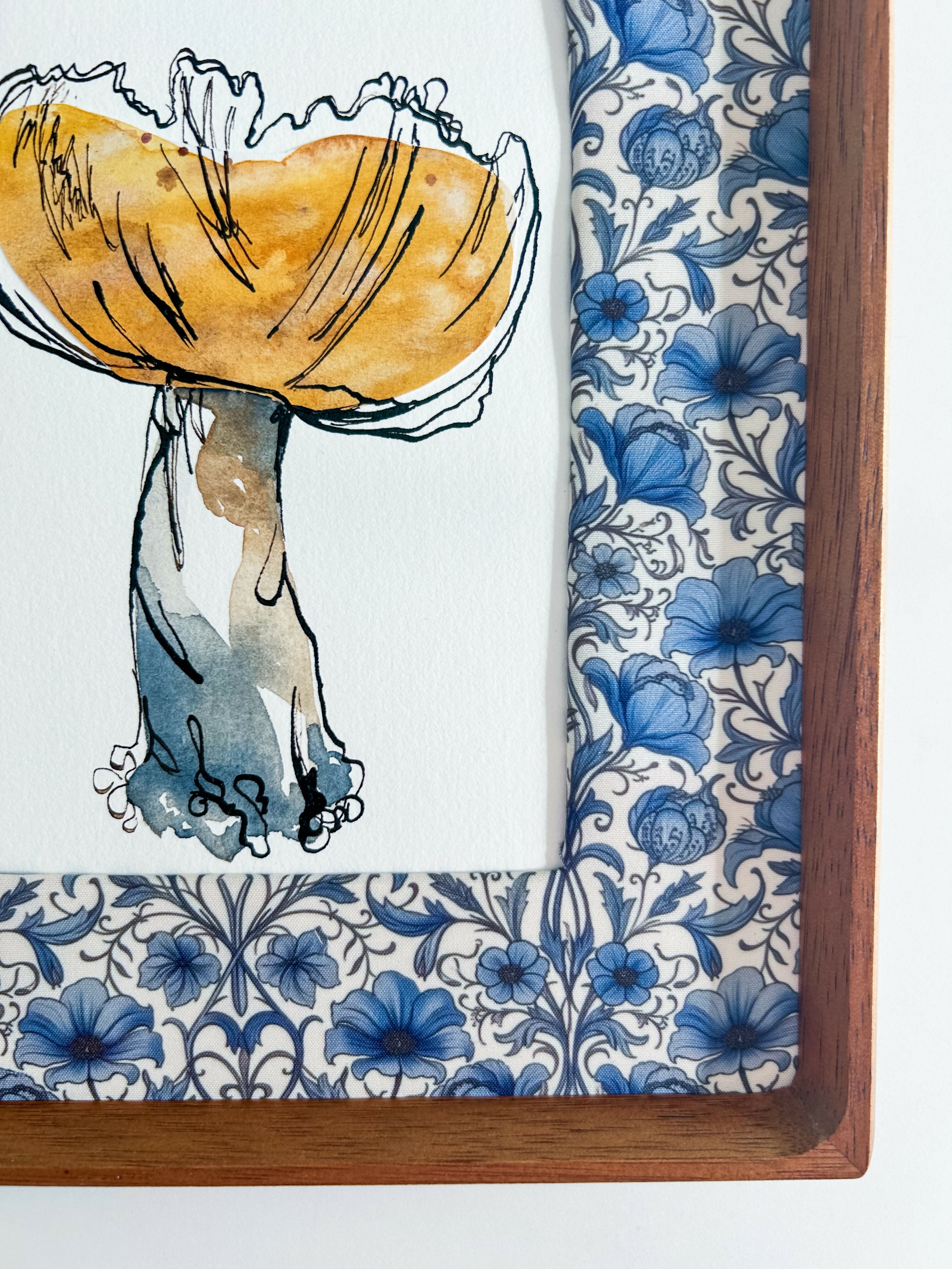 Mushroom Study in Yellow Ocher