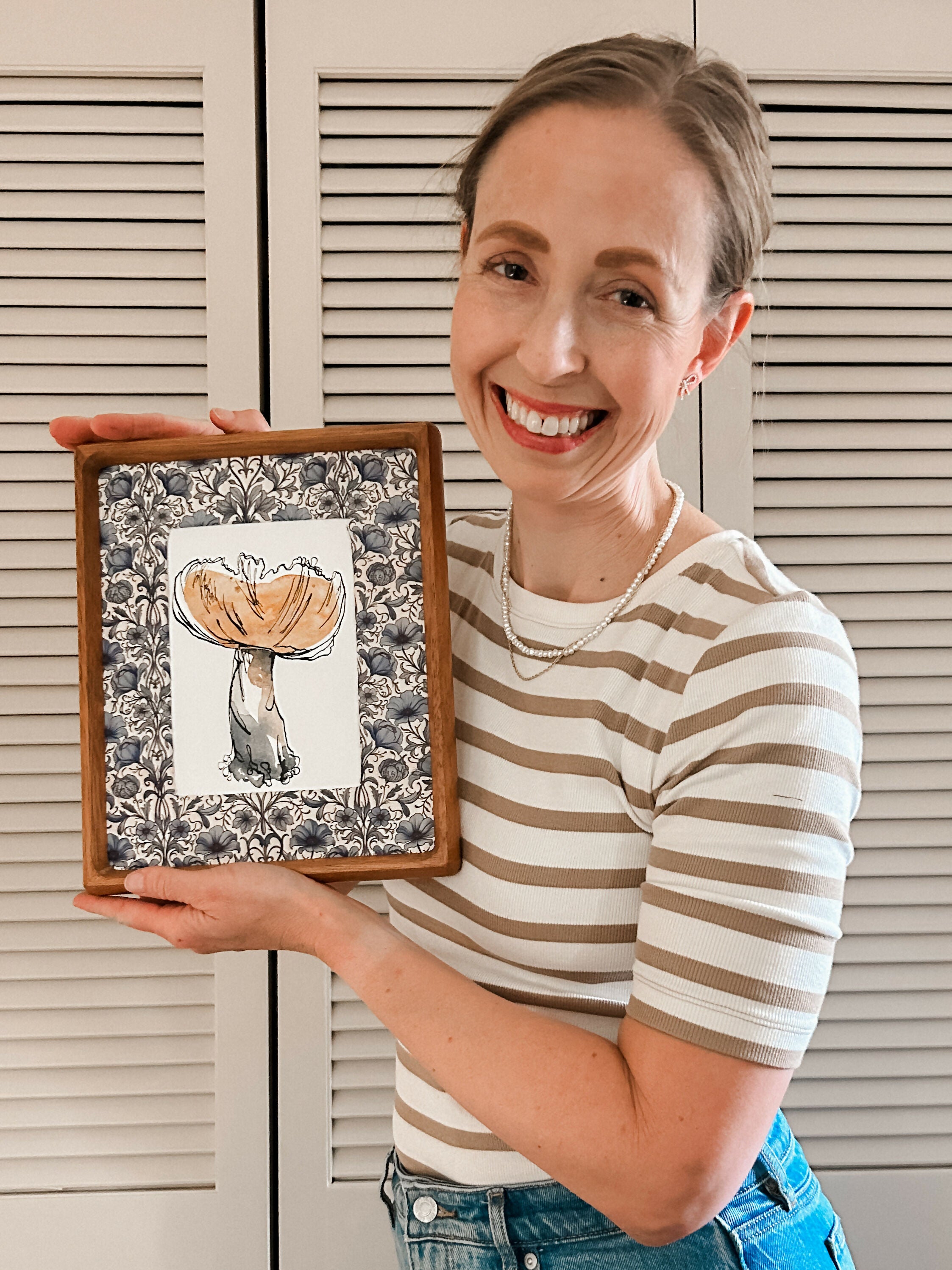 Mushroom Study in Yellow Ocher