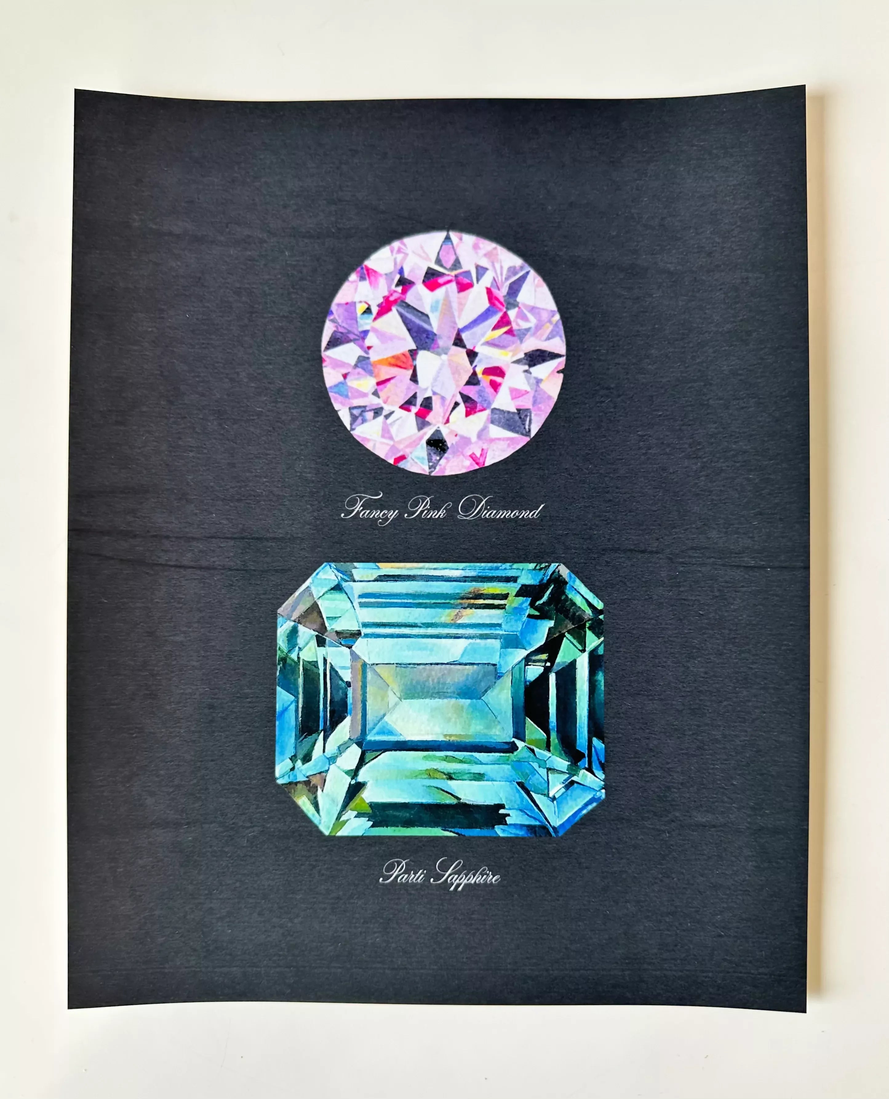 Special Edition Pink Diamond + Sapphire Print