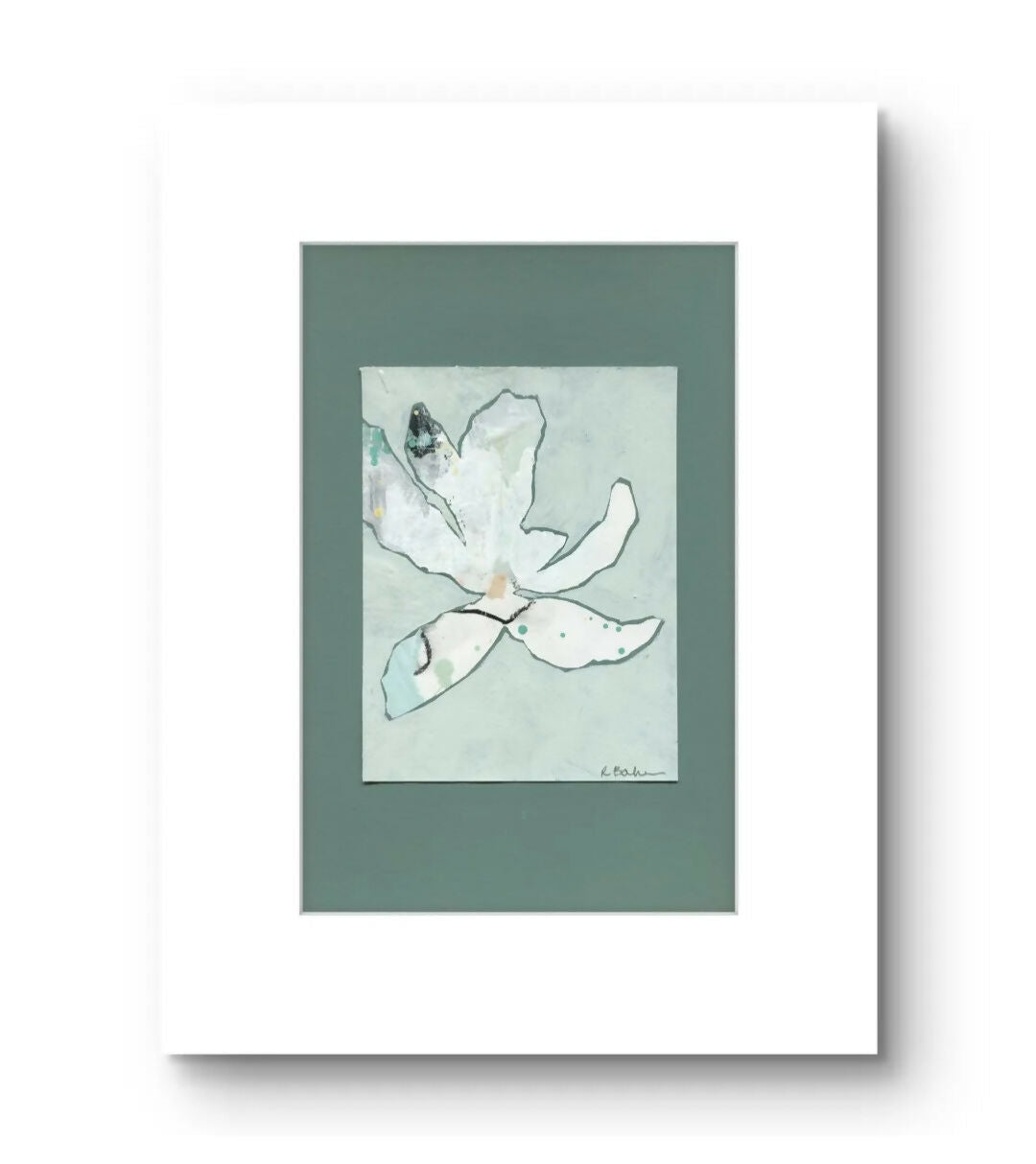 Magnolias In Moonlight - Celadon No.4