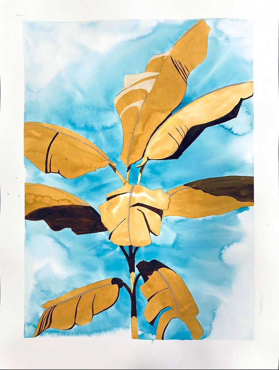 "Uplifted" watercolor painting