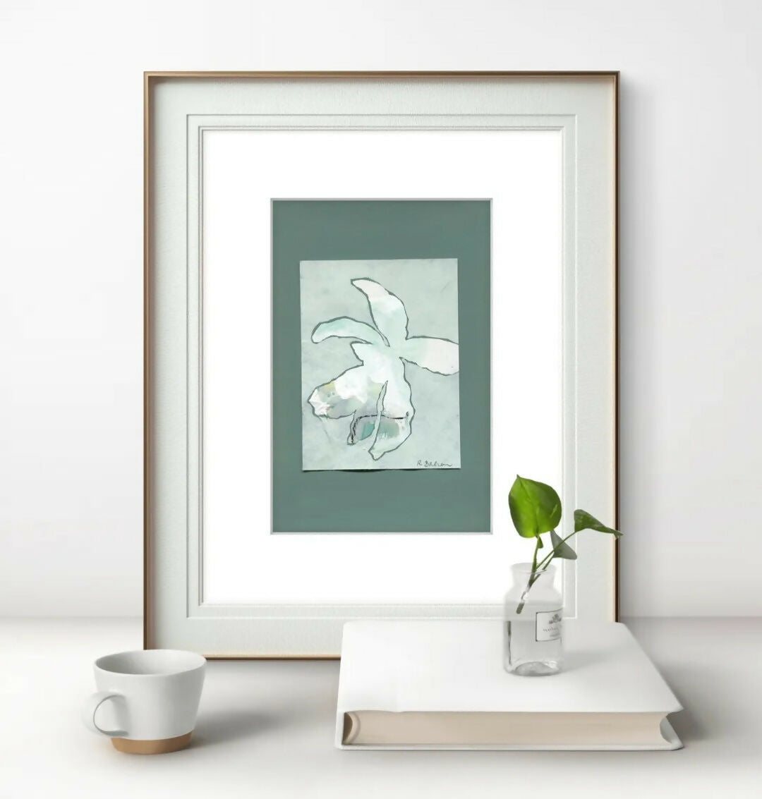 Magnolias In Moonlight - Celadon No.3