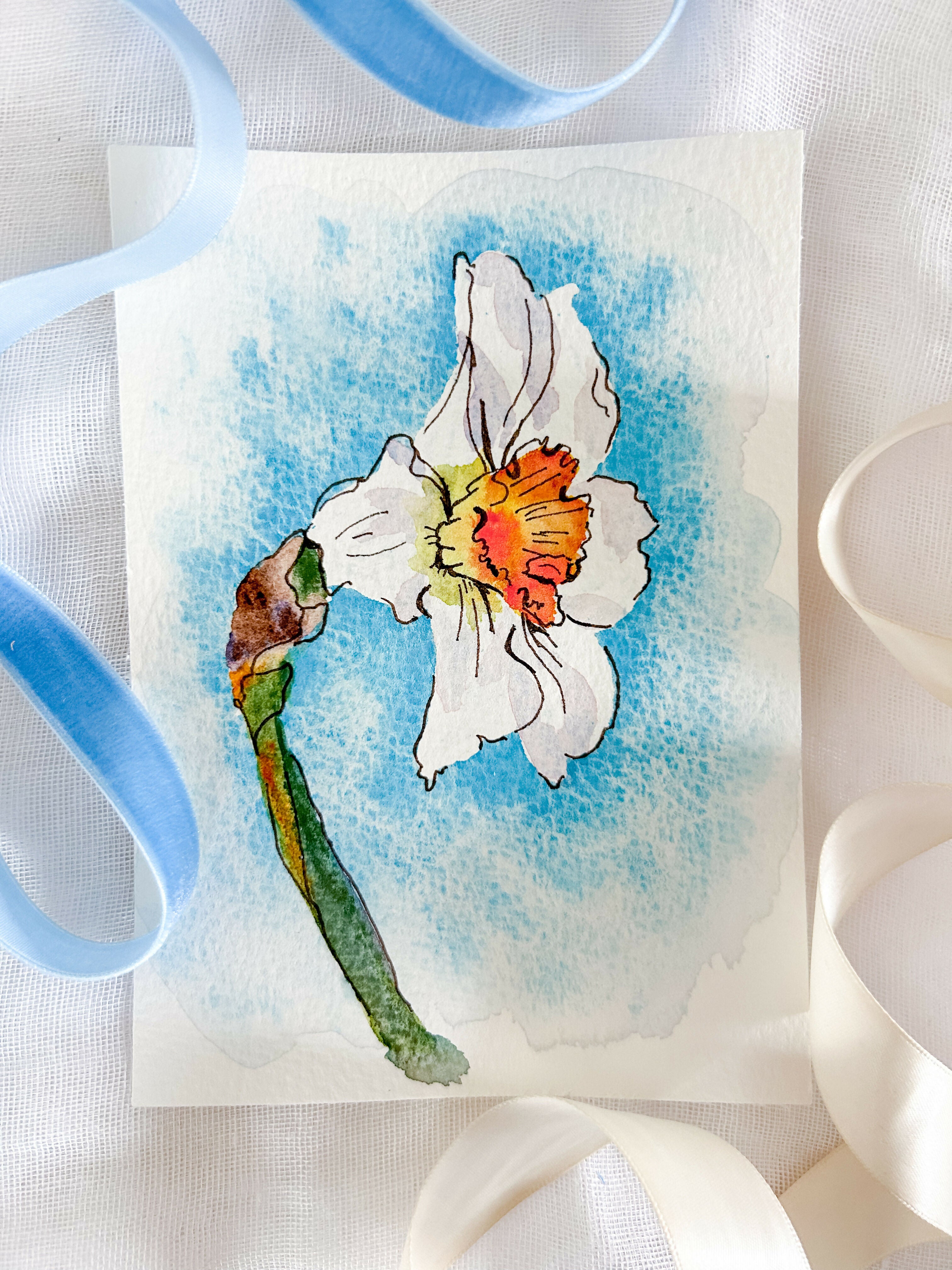 Heather Kiser White Narcissus No. 1 Styled