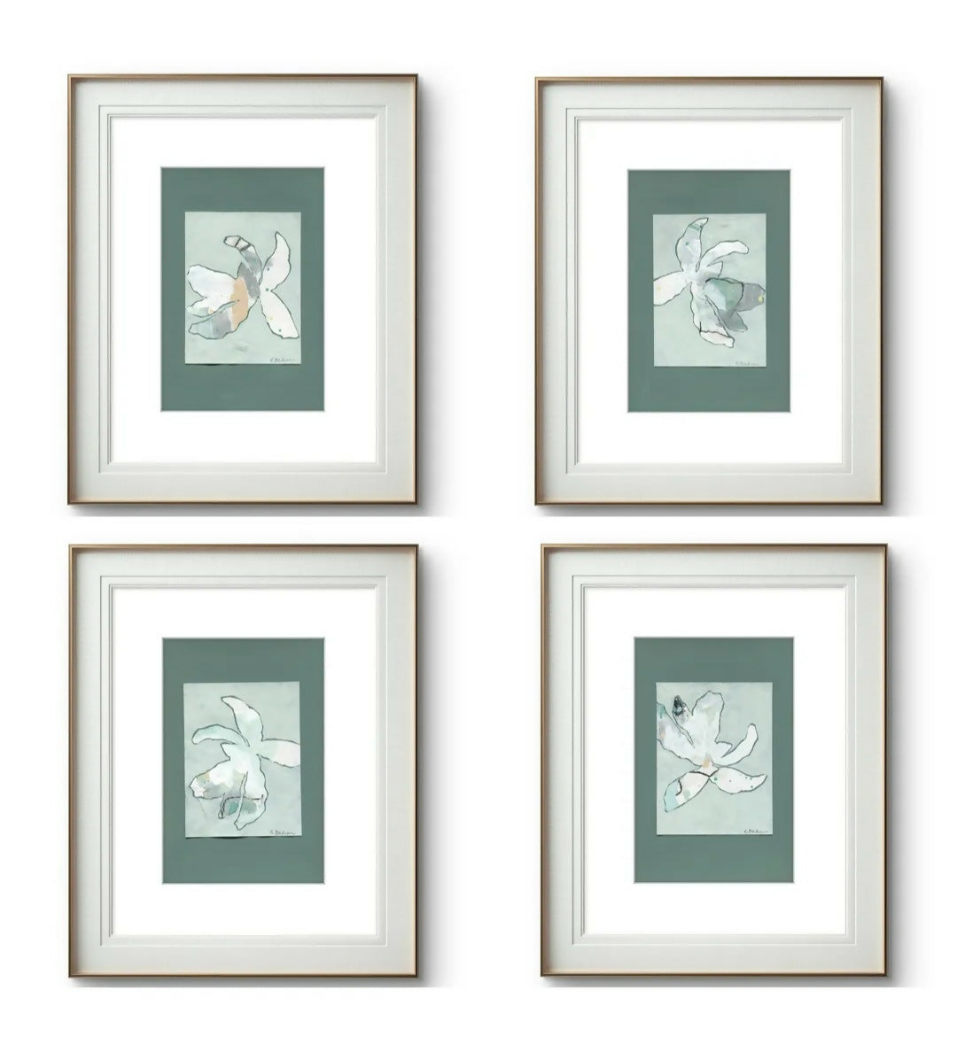 Magnolias In Moonlight - Celadon No.4