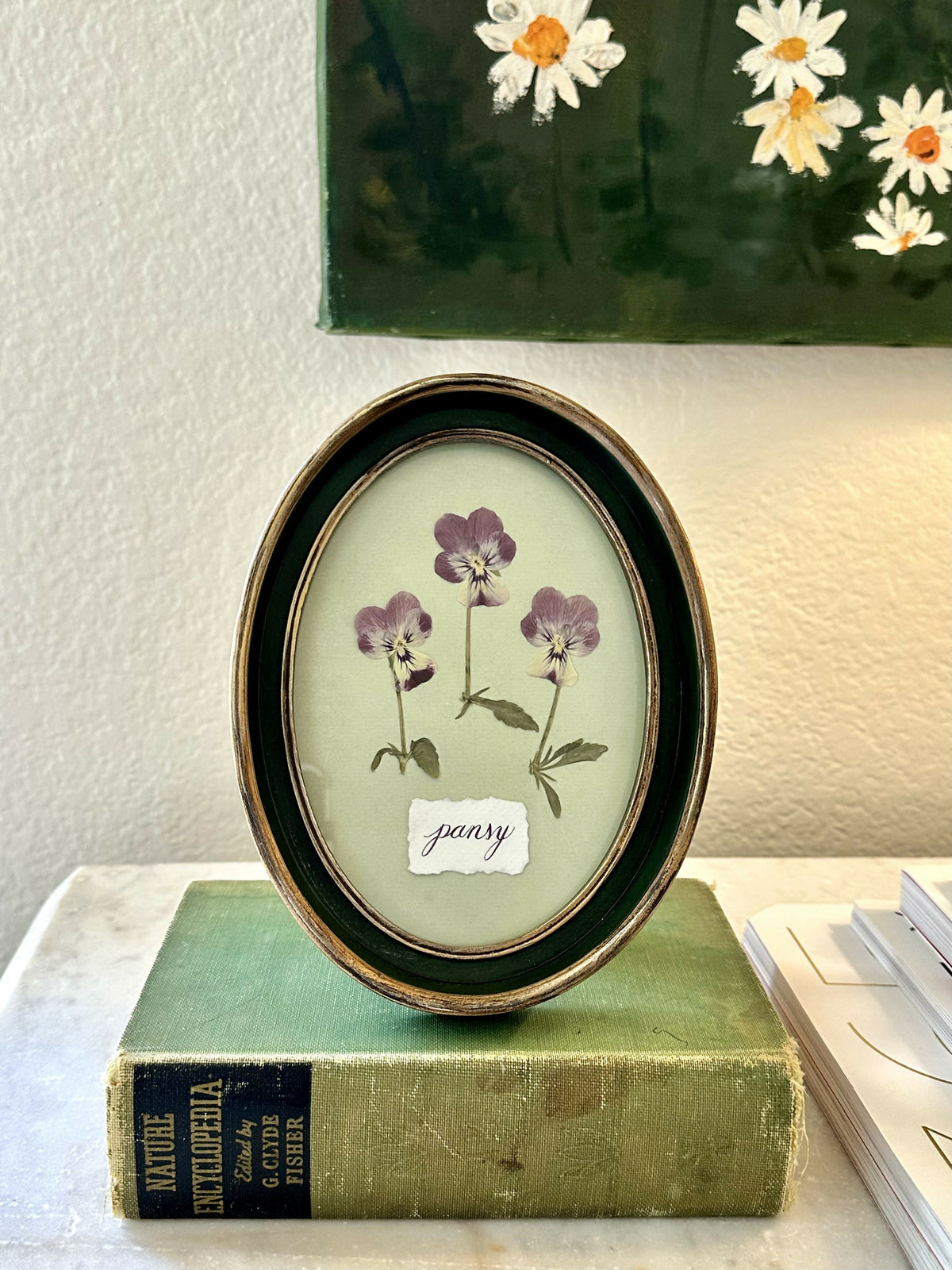 Purple Pressed Pansies
