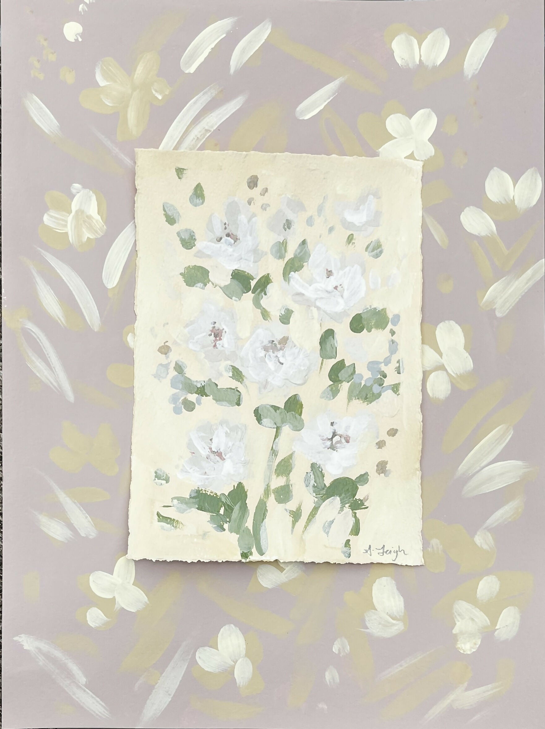 Little Marks of Spring in Butter Yellow I