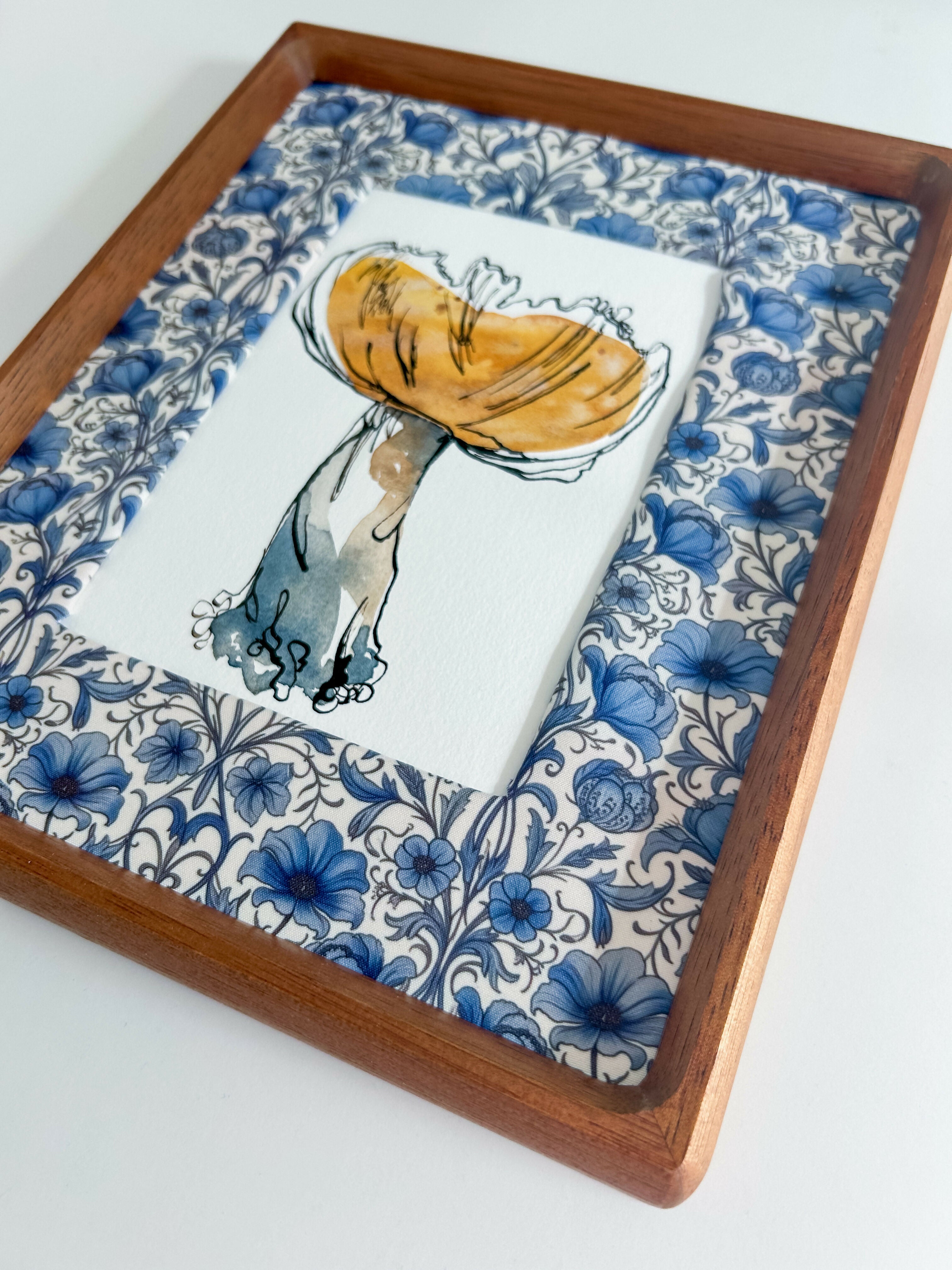 Mushroom Study in Yellow Ocher