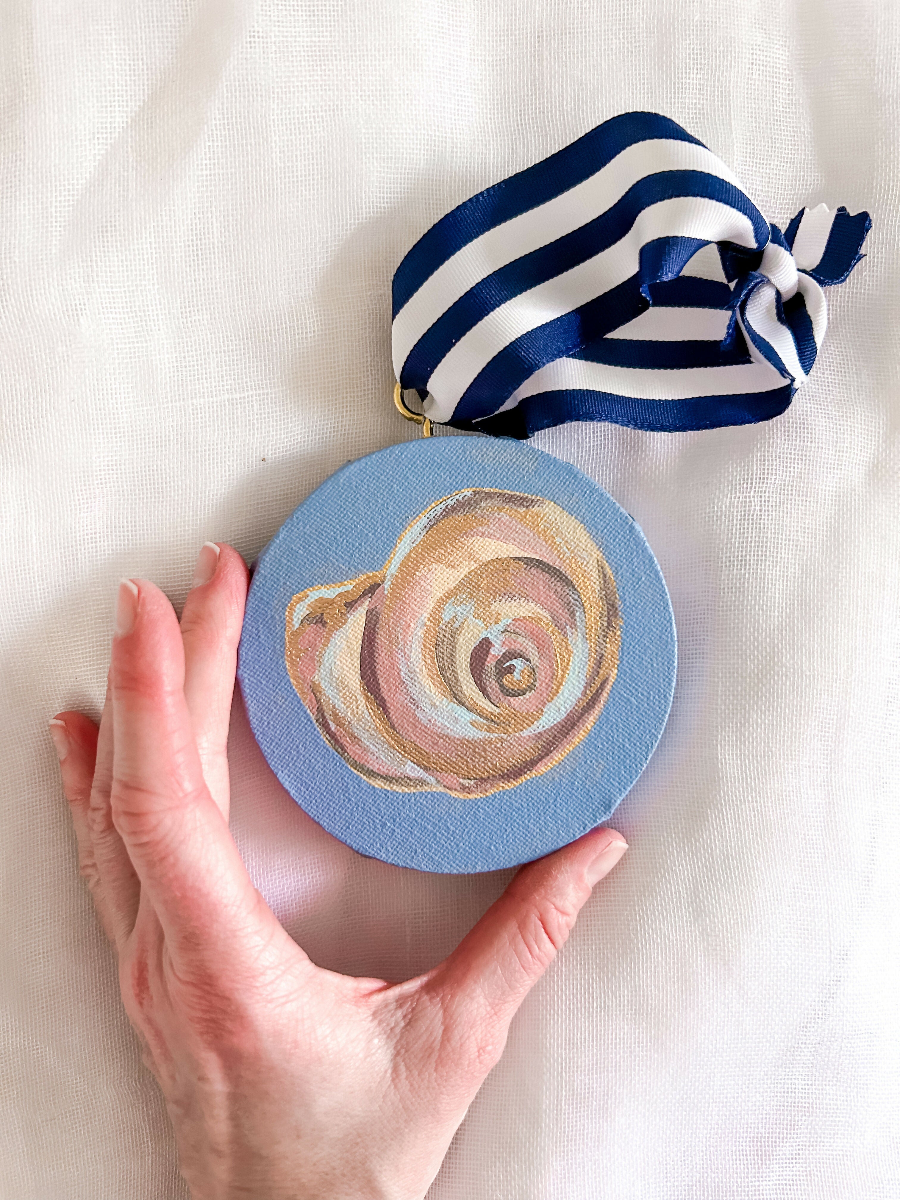 "Shell on French Blue"
