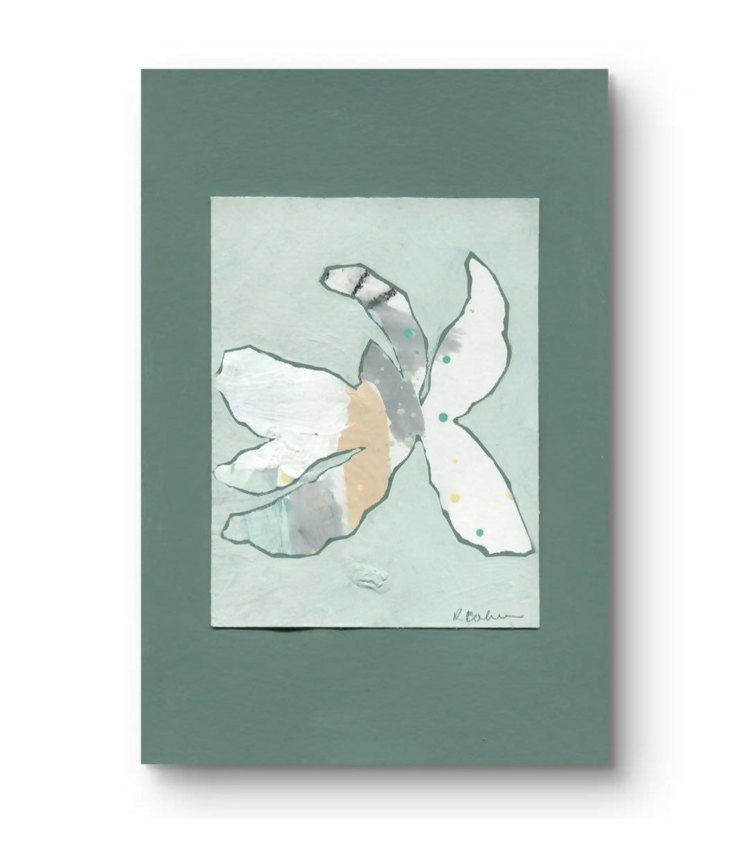 Magnolias In Moonlight - Celadon No.1