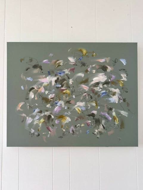 Walk in the Park, 24"H x 30"W, Original Abstract Painting