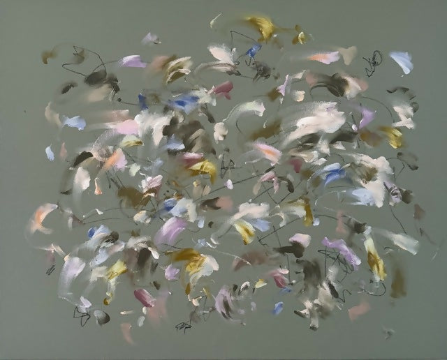 Walk in the Park, 24"H x 30"W, Original Abstract Painting