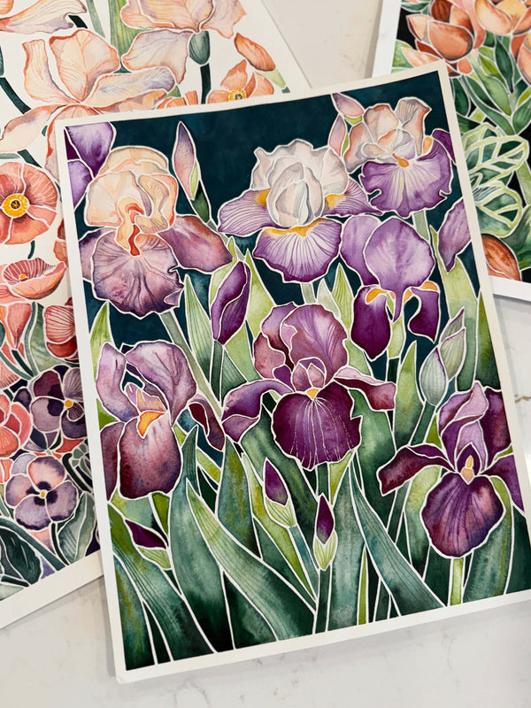 Violet Irises