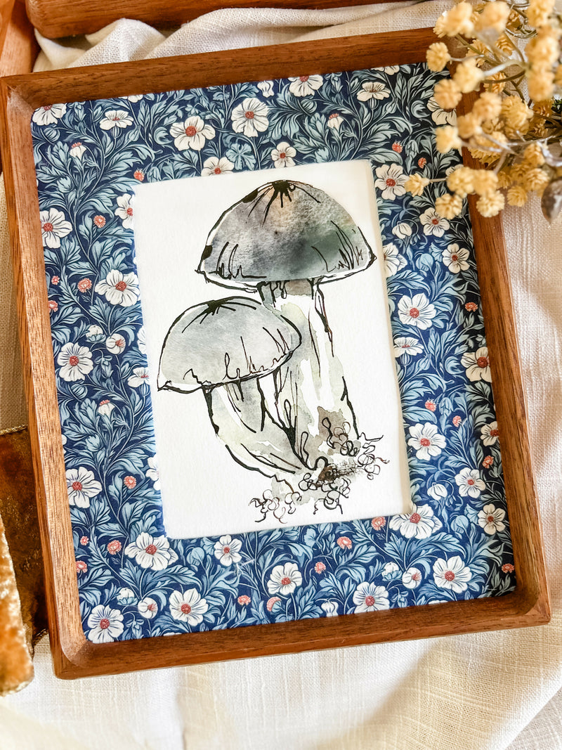 Mushroom Study in Slate Gray No. 1