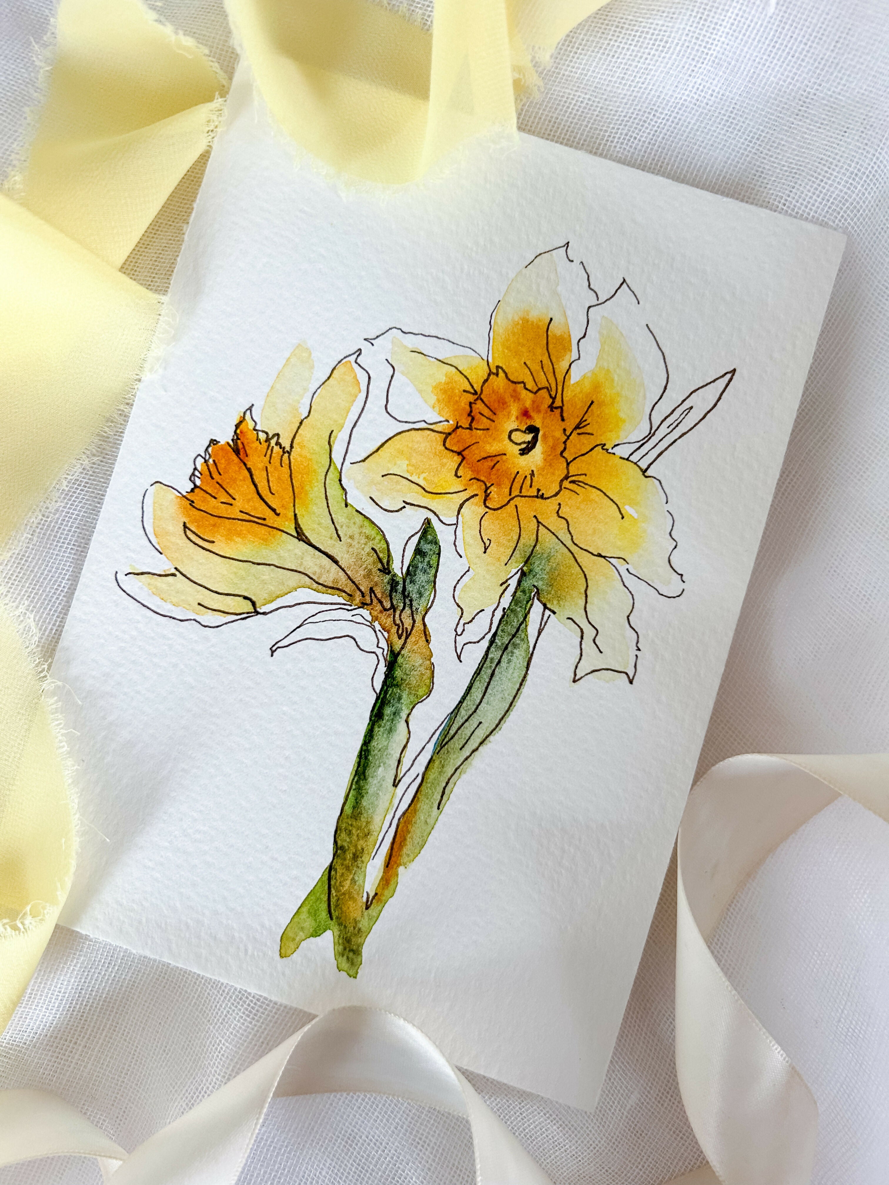 Heather Kiser Yellow Narcissus No. 2 Styled