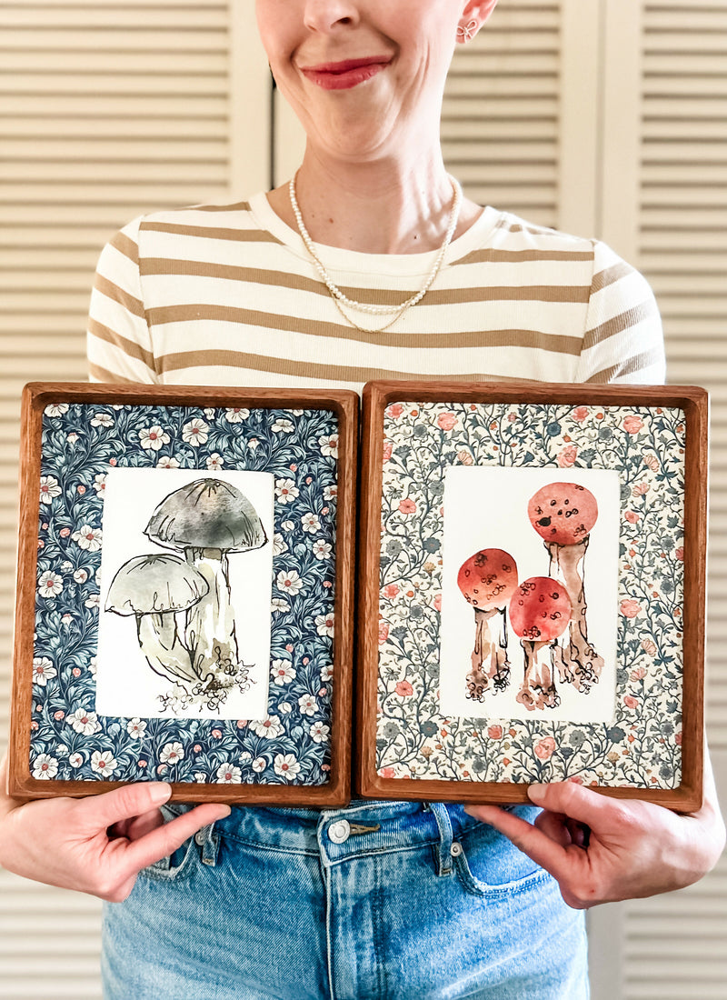 Mushroom Study in Rust Red No. 2