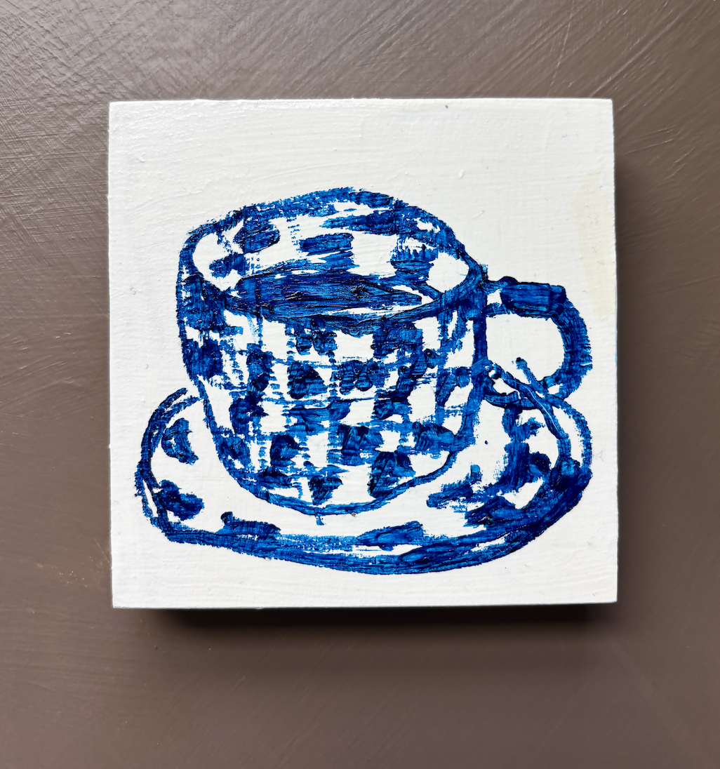 Checkered Teacup