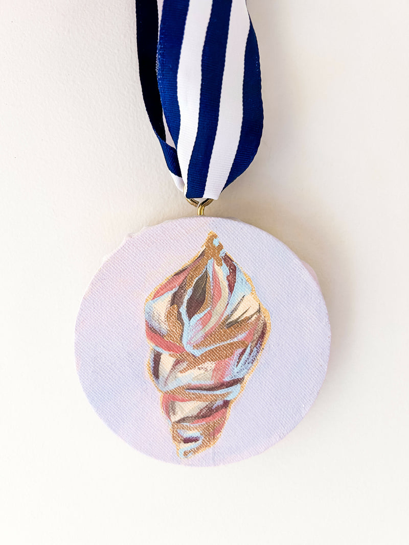 "Shell on Pale Lavender"