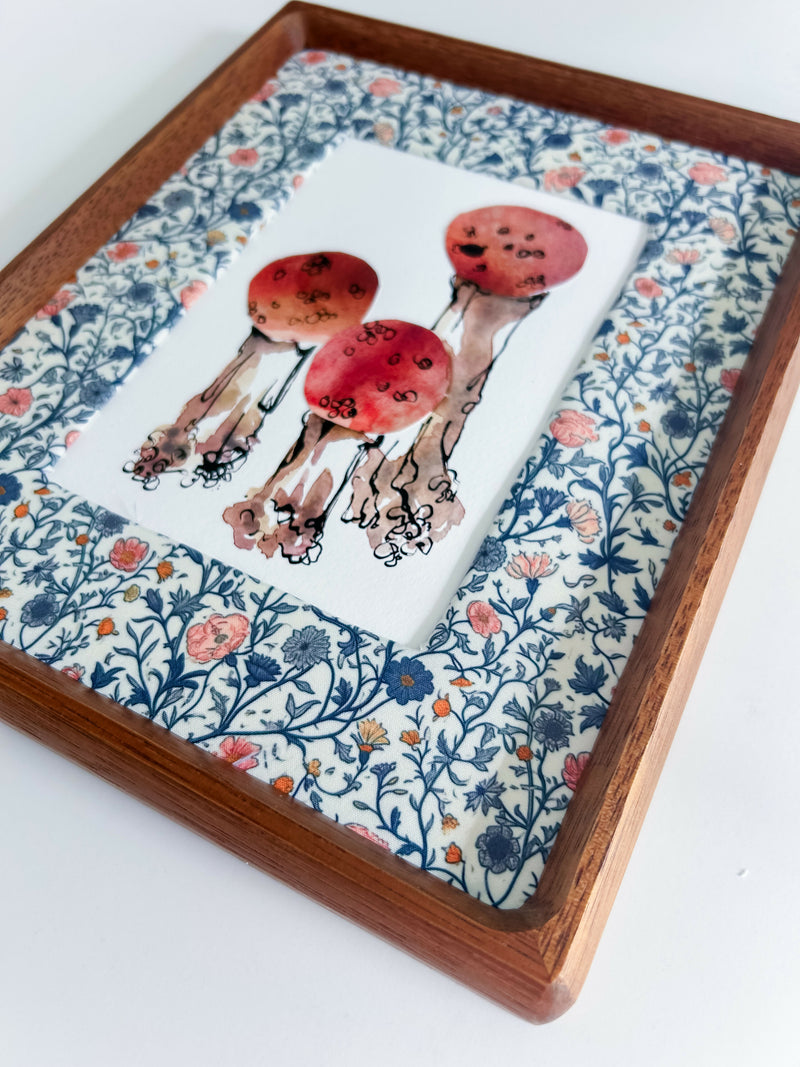 Mushroom Study in Rust Red No. 2