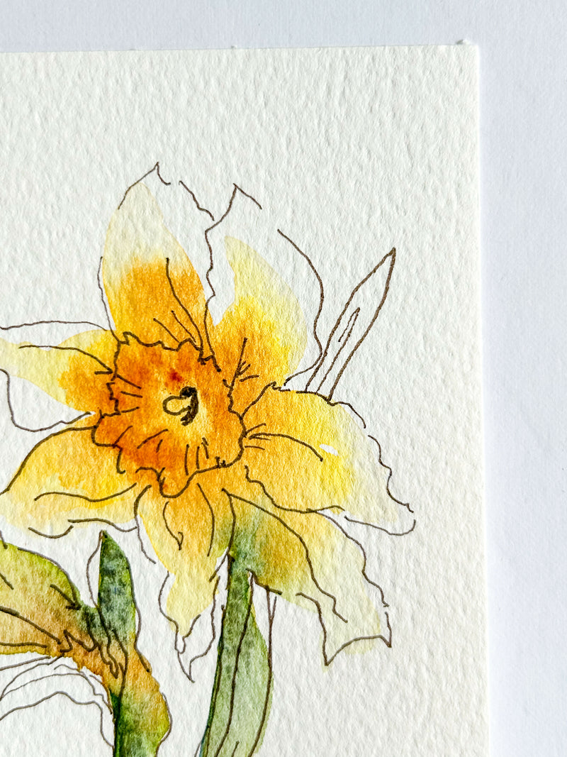Heather Kiser Yellow Narcissus No. 2 Detail 2