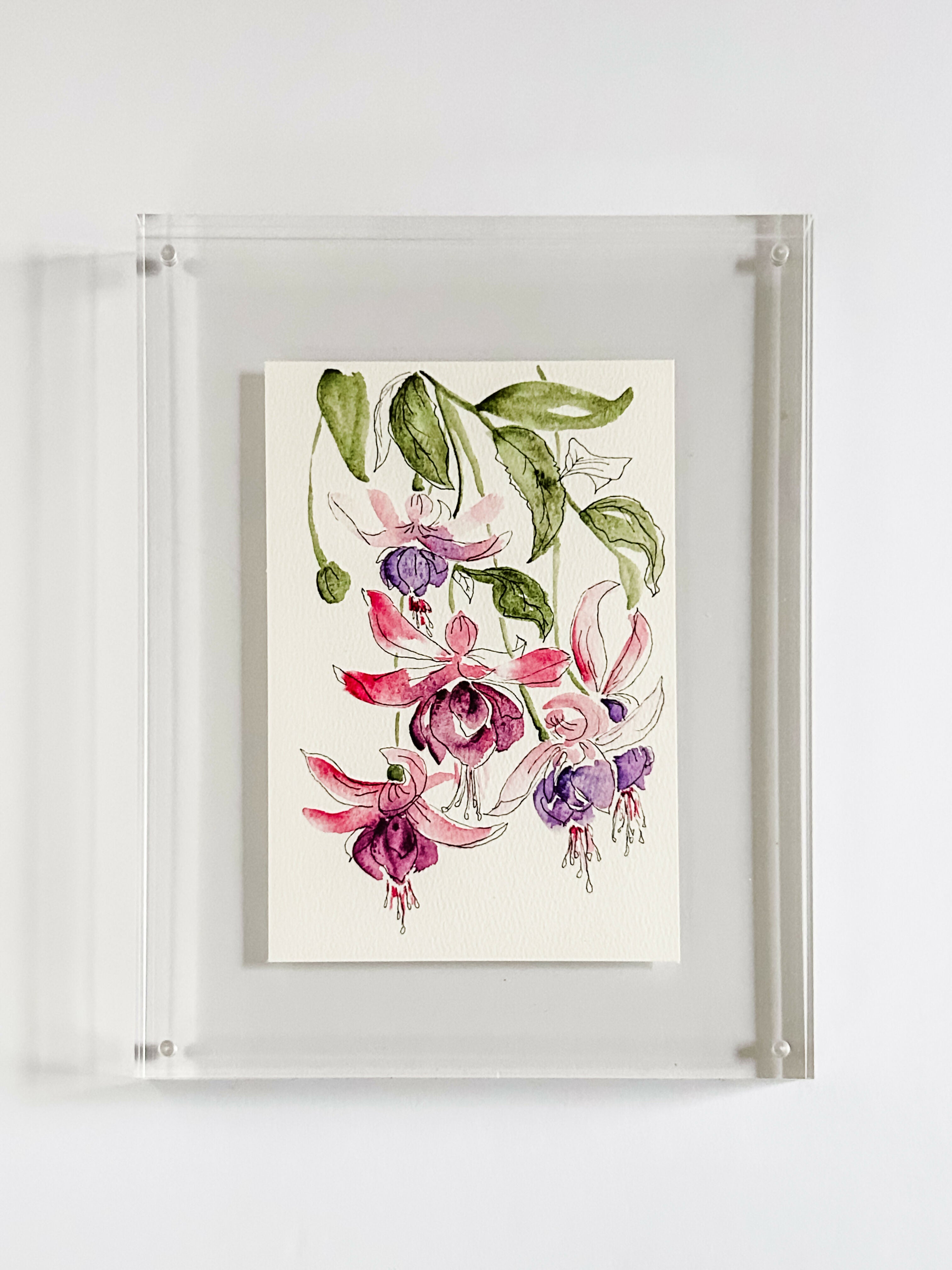 Heather Kiser Fuschia Framed