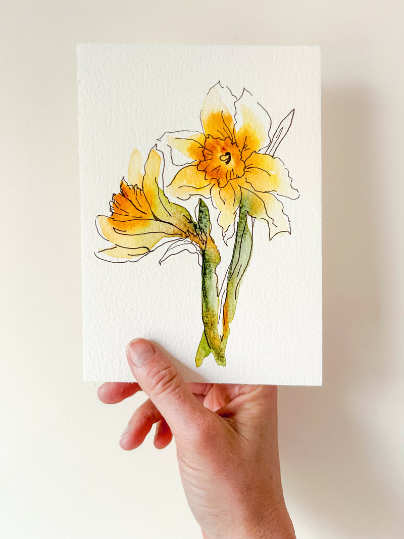 Heather Kiser Yellow Narcissus No. 2 Held