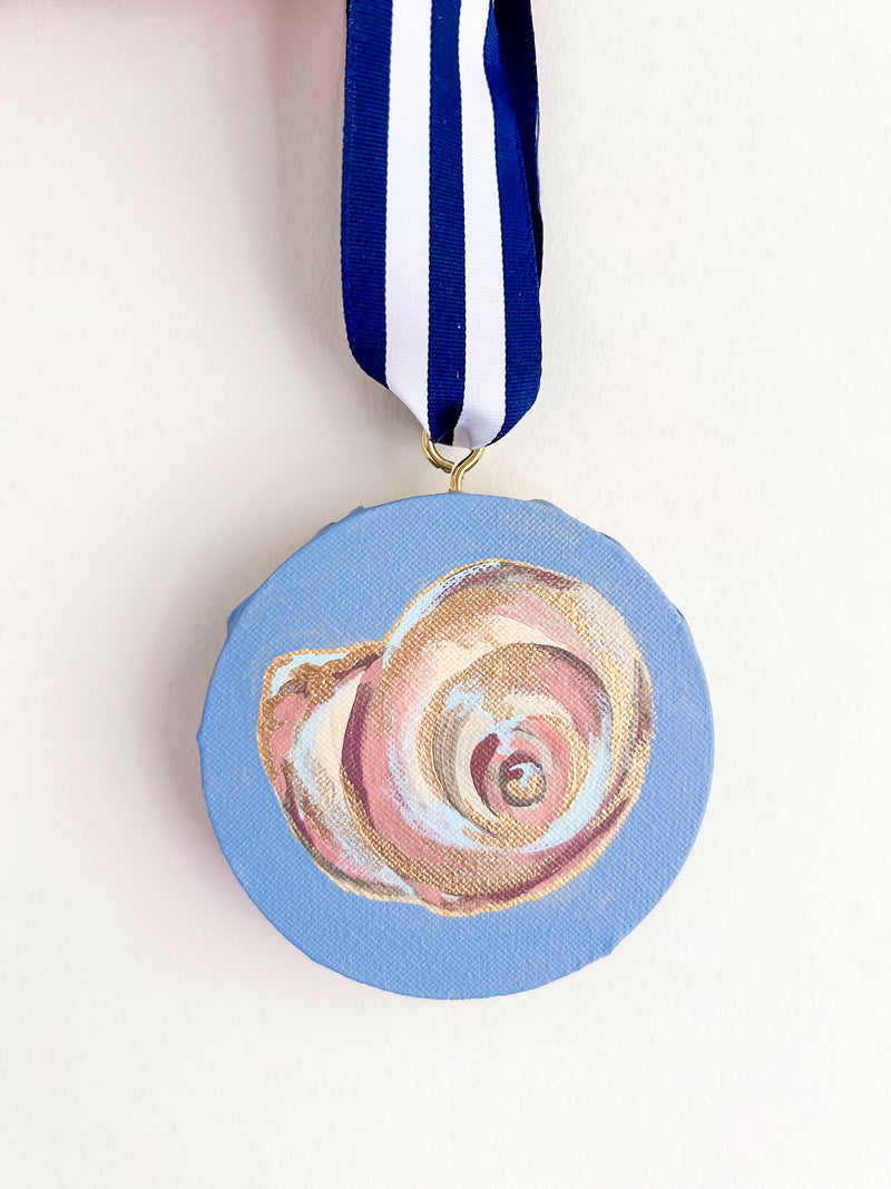 "Shell on French Blue"