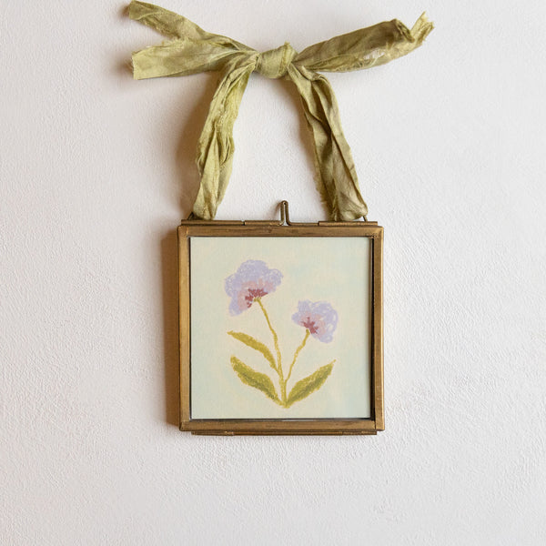 Floral Pastel Ornament - Sky