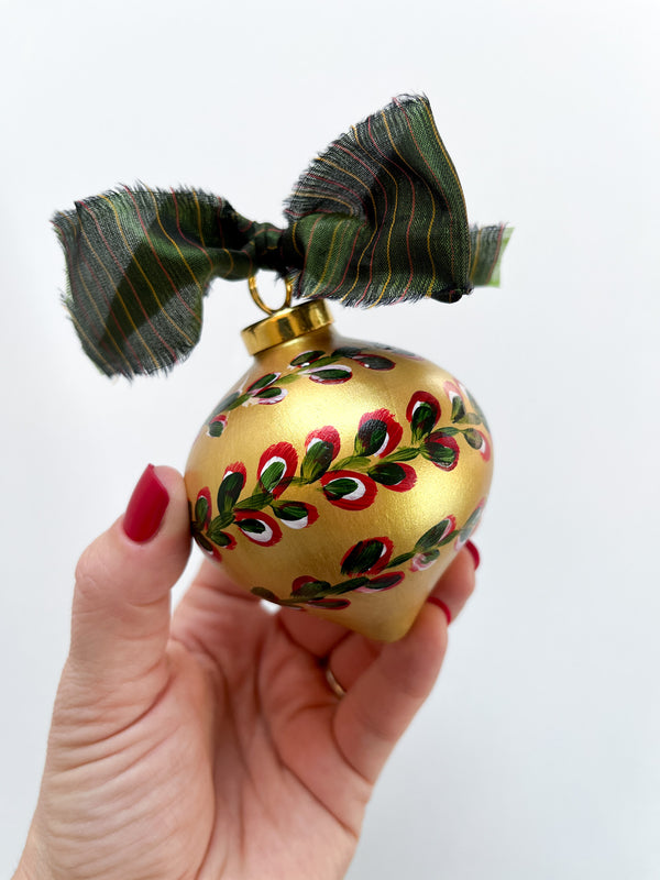 Holly Jolly Christmas Ornament