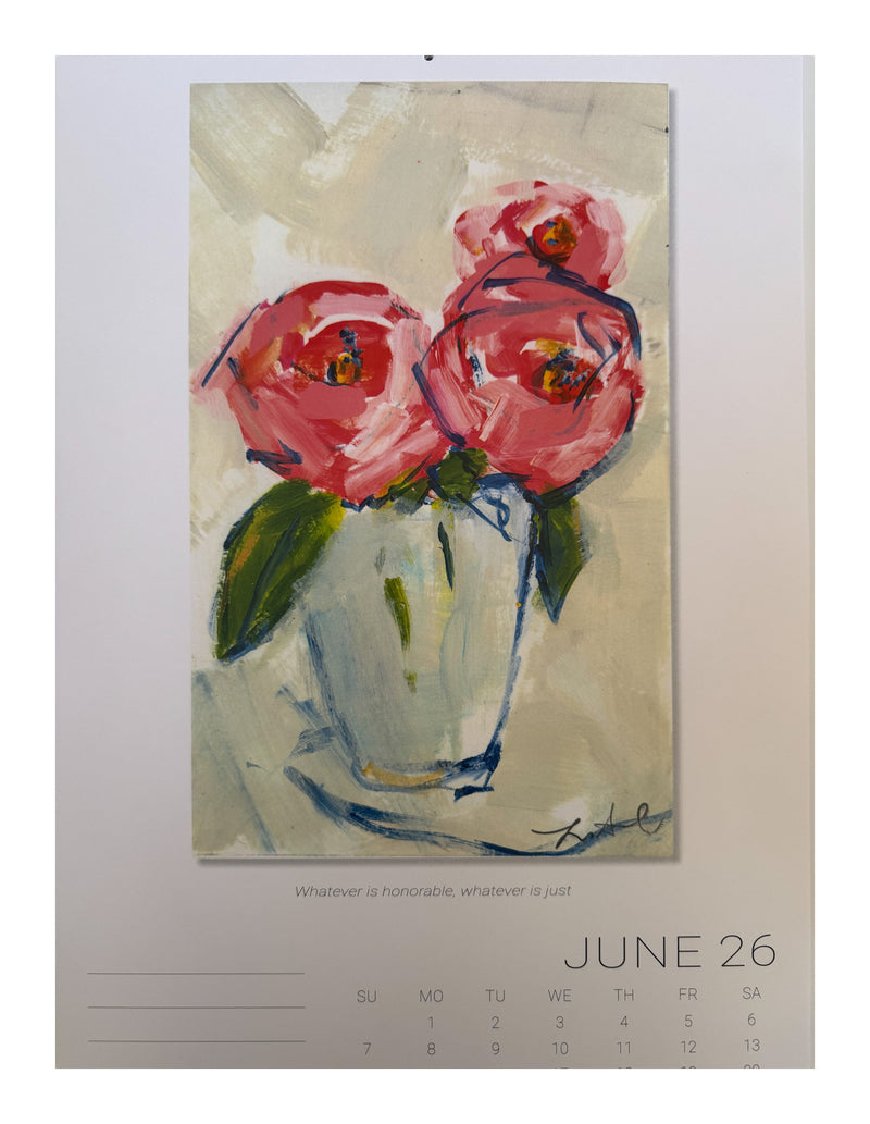 The 2026 “Whatever is Lovely” Art Calendar