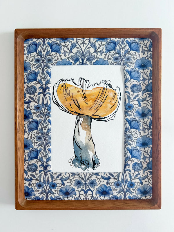 Mushroom Study in Yellow Ocher