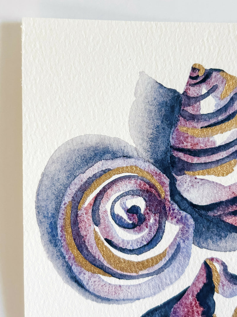 Heather Kiser Shell Study Dusty Plum Detail 2