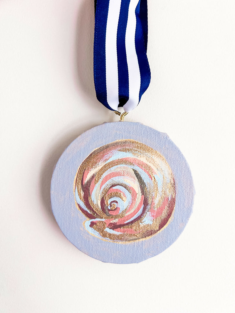 "Shell on Antique Gray"