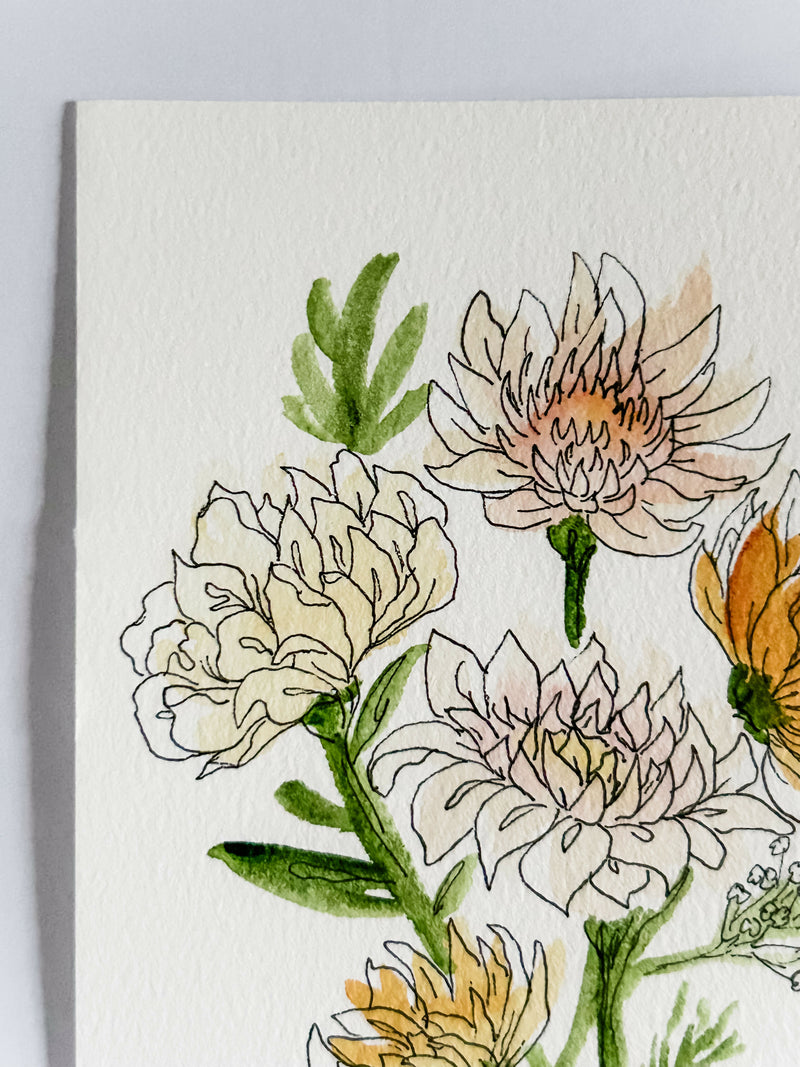 Heather Kiser Chrysanthemum Detail