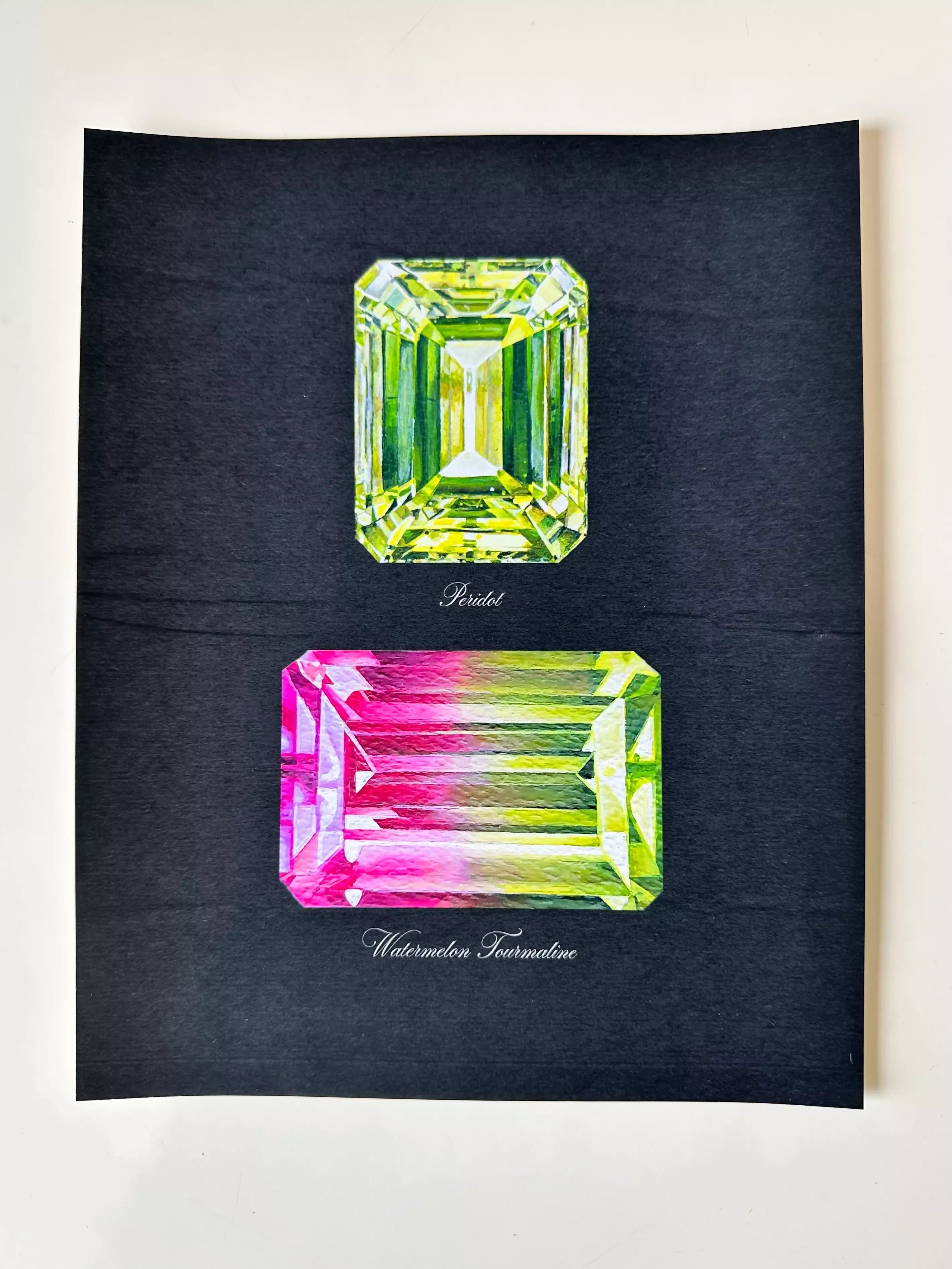 Special Edition Peridot + Watermelon Tourmaline Print