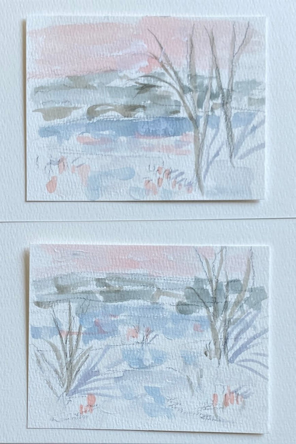 Pastel Pink & Blue I️ & II