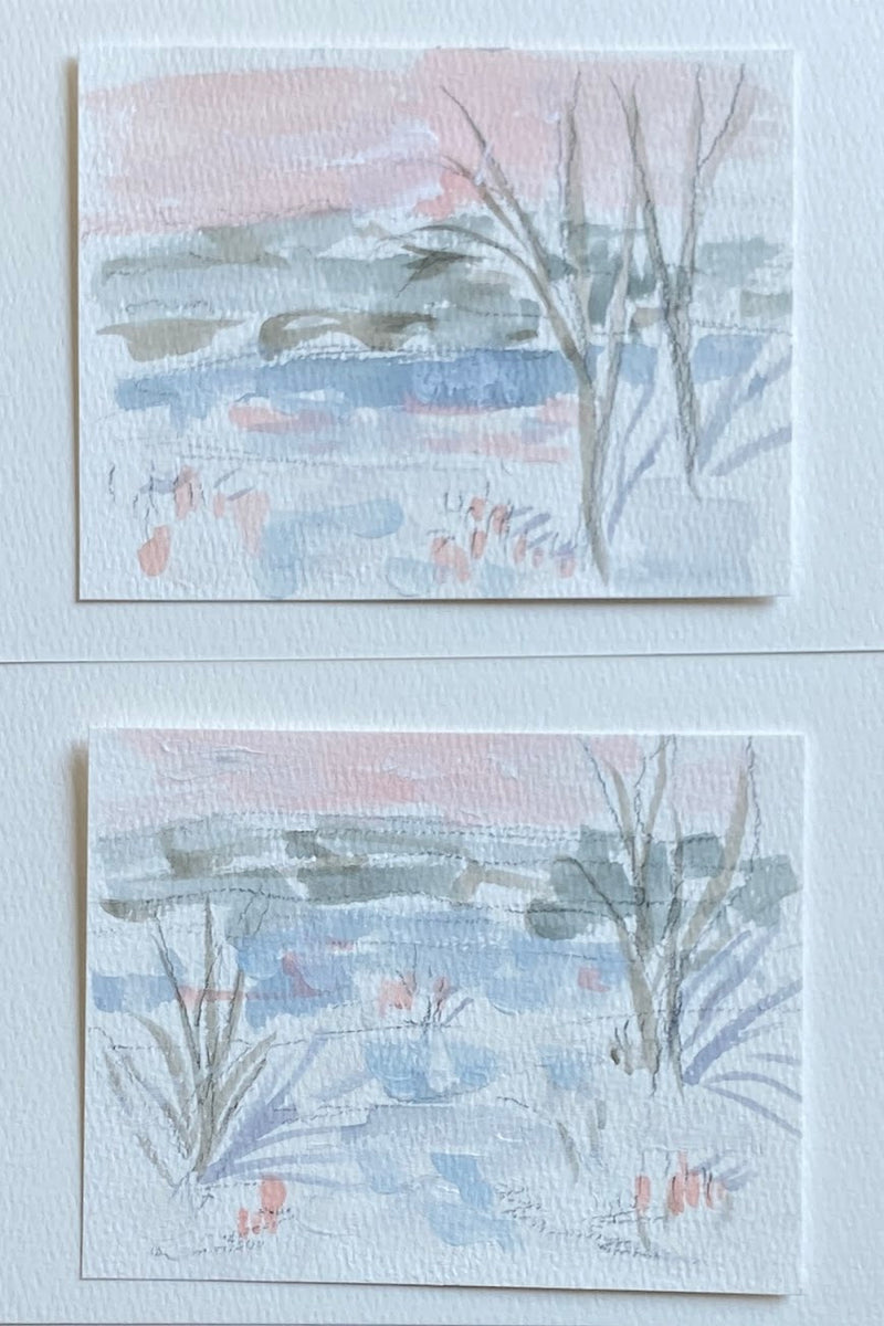 Pastel Pink & Blue I️ & II
