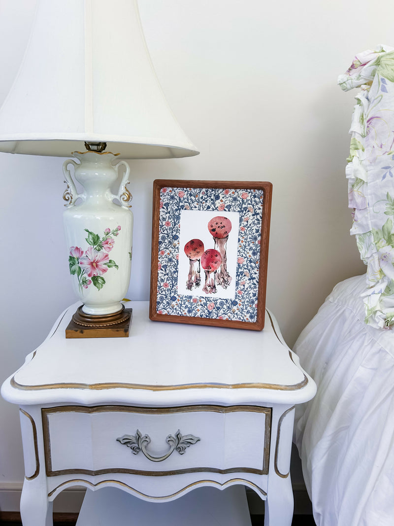 Mushroom Study in Rust Red No. 2