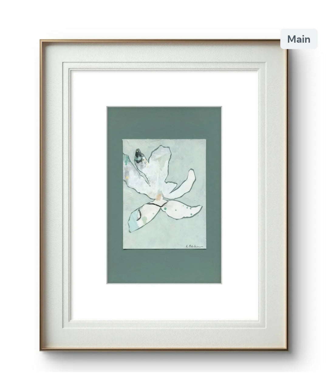 Magnolias In Moonlight - Celadon No.4