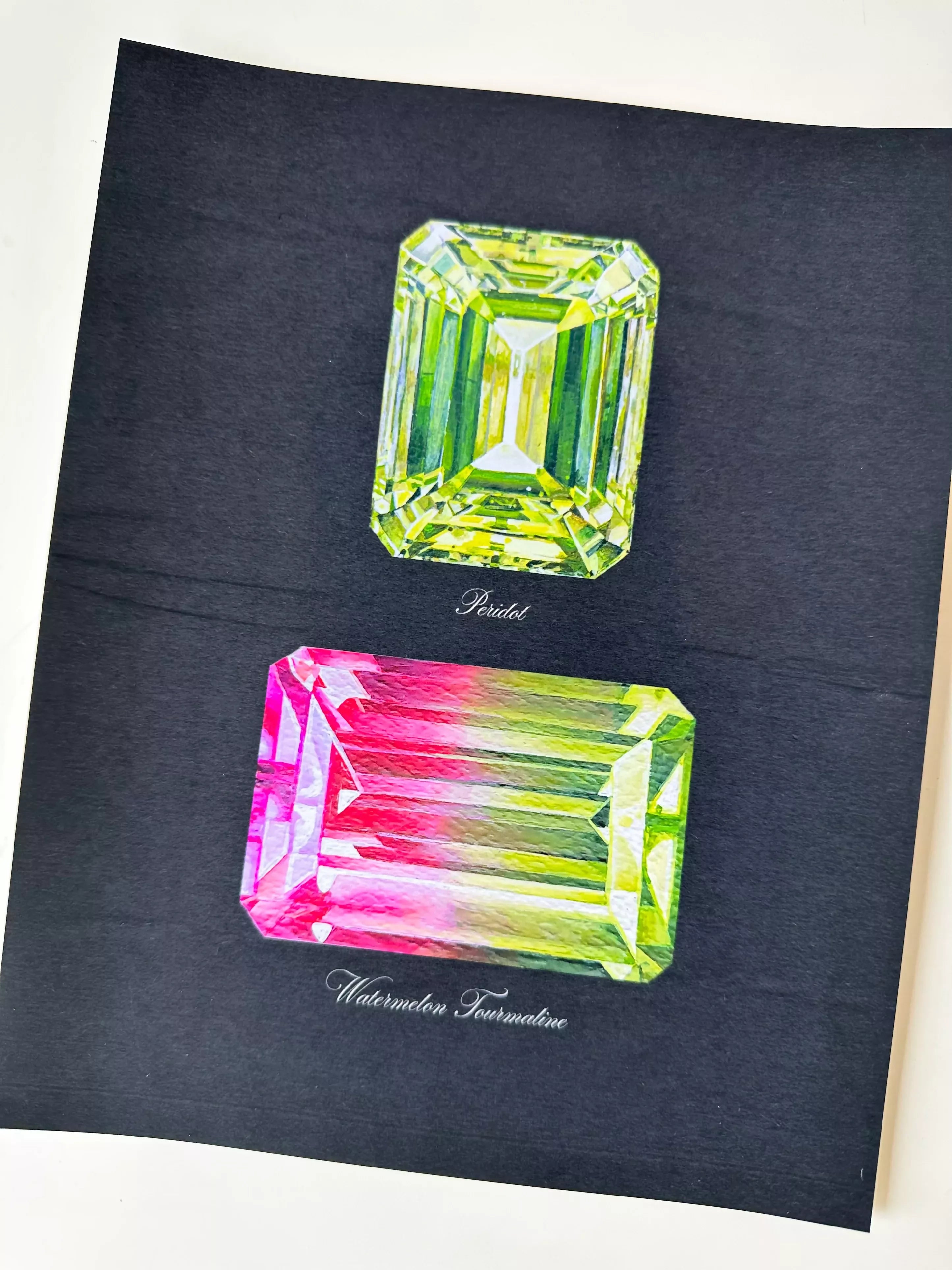 Special Edition Peridot + Watermelon Tourmaline Print