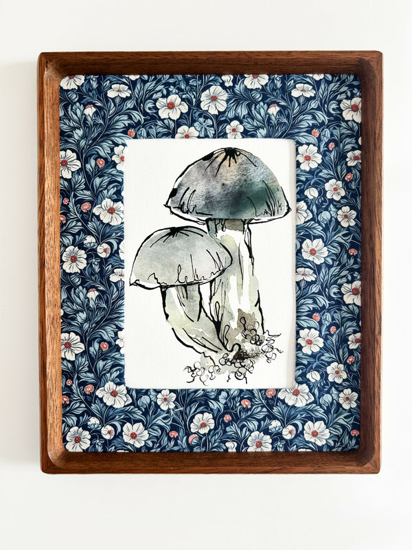 Mushroom Study in Slate Gray No. 1