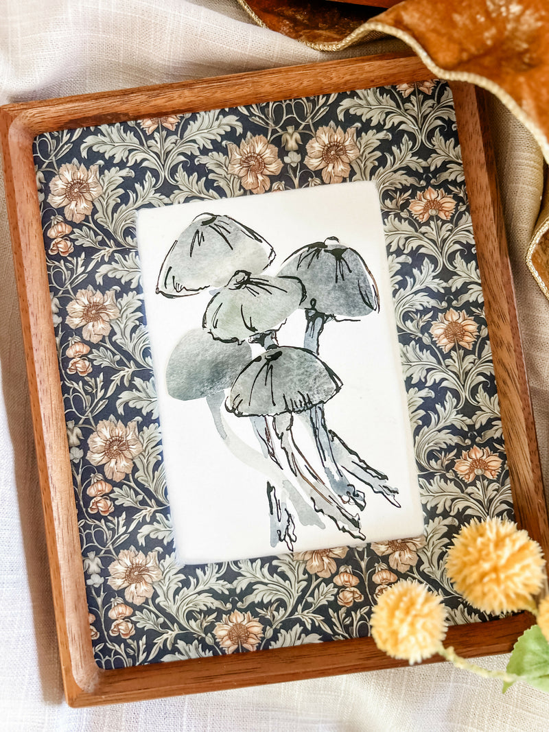 Mushroom Study in Slate Gray No. 2