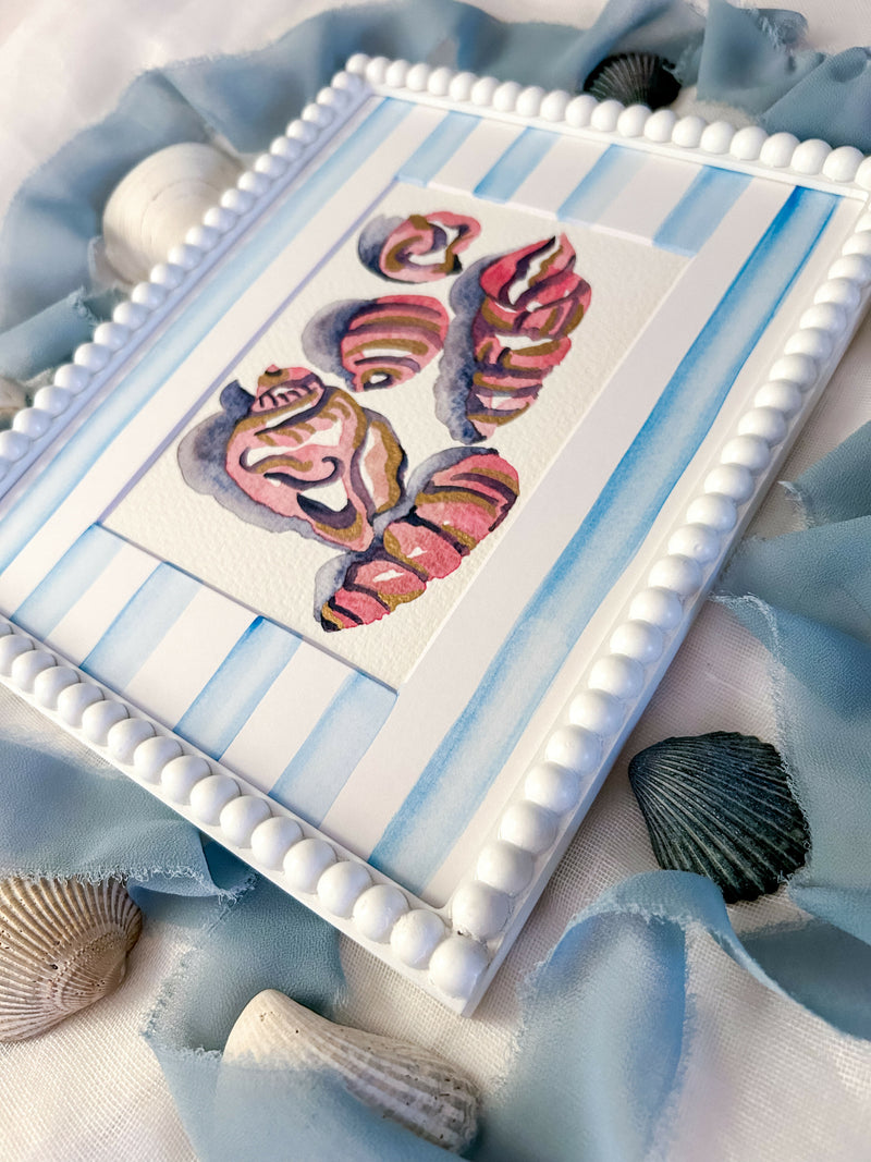 Heather Kiser Shell Study Vintage Pink Framed Styled 2