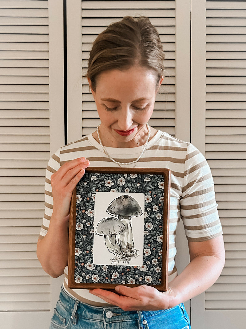 Mushroom Study in Slate Gray No. 1