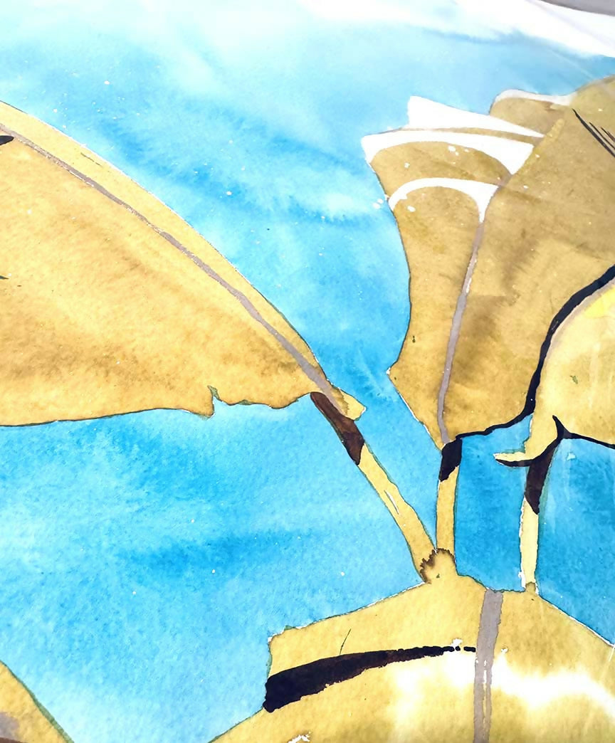 "Uplifted" watercolor painting