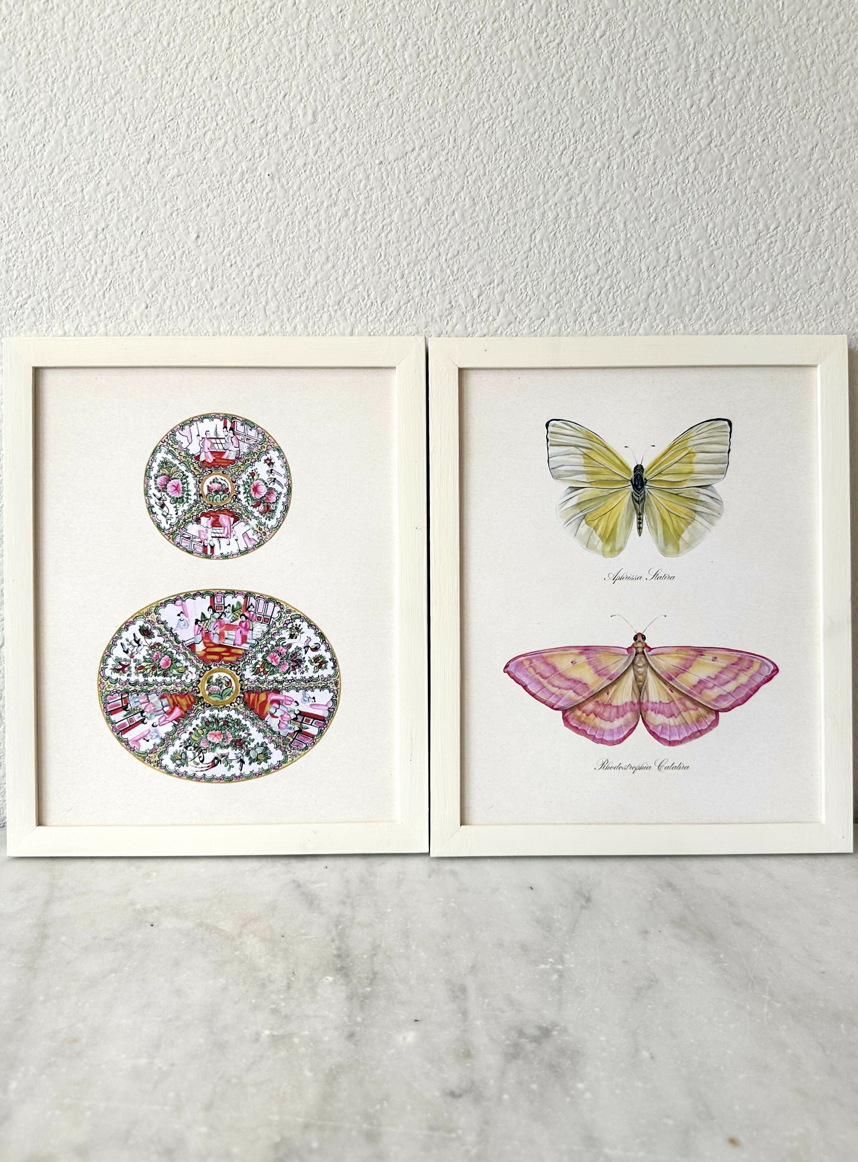 Small + Large Chinoiserie Plates Print