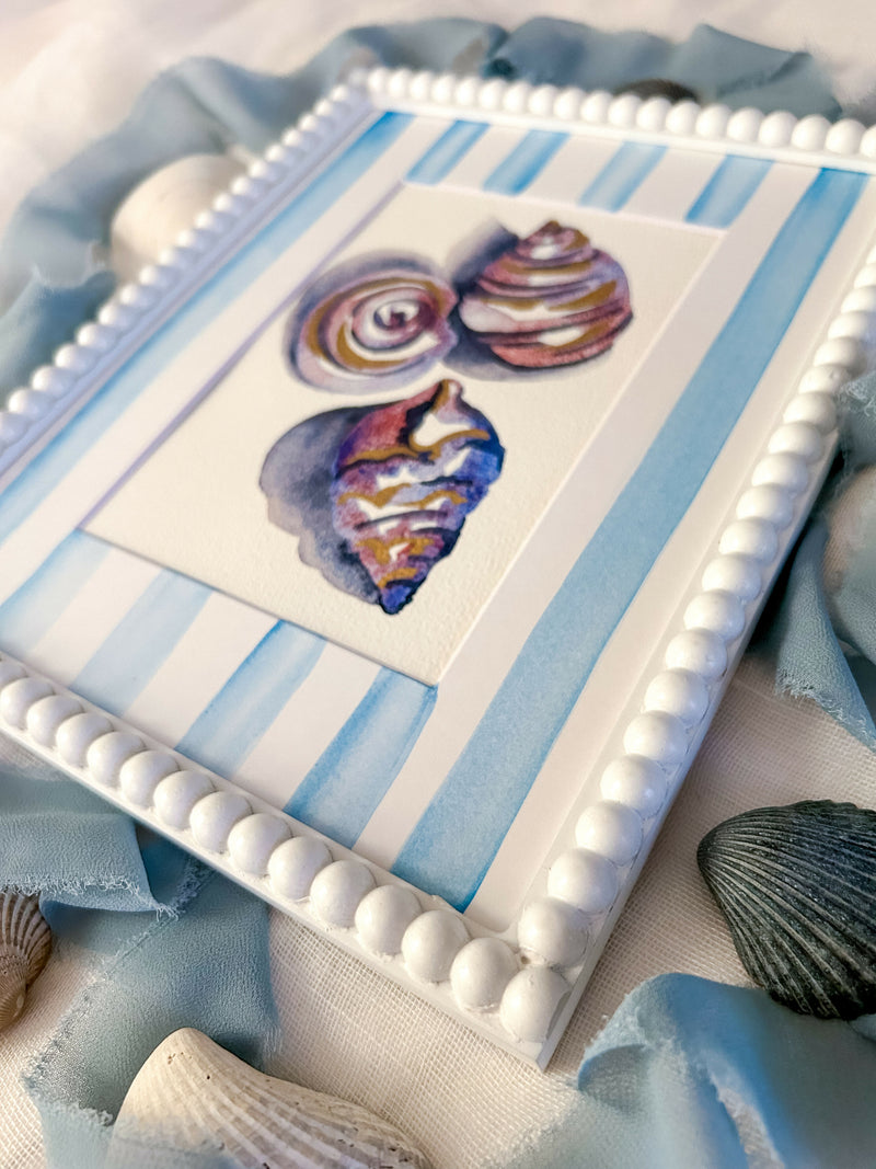 Heather Kiser Shell Study Dusty Plum Framed Angle 2